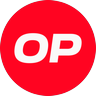 Optimism (OP) cryptocurrency icon