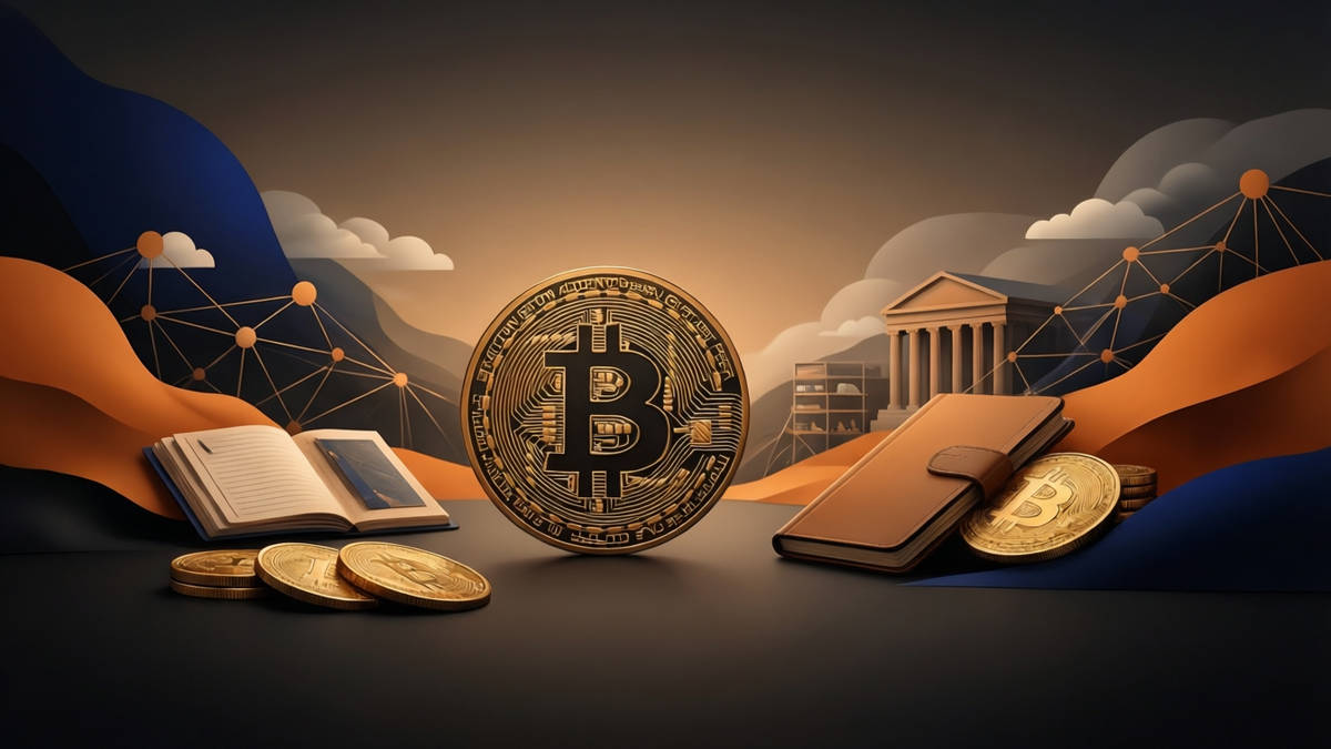 Bitcoin Addresses and QR Codes — editorial illustration