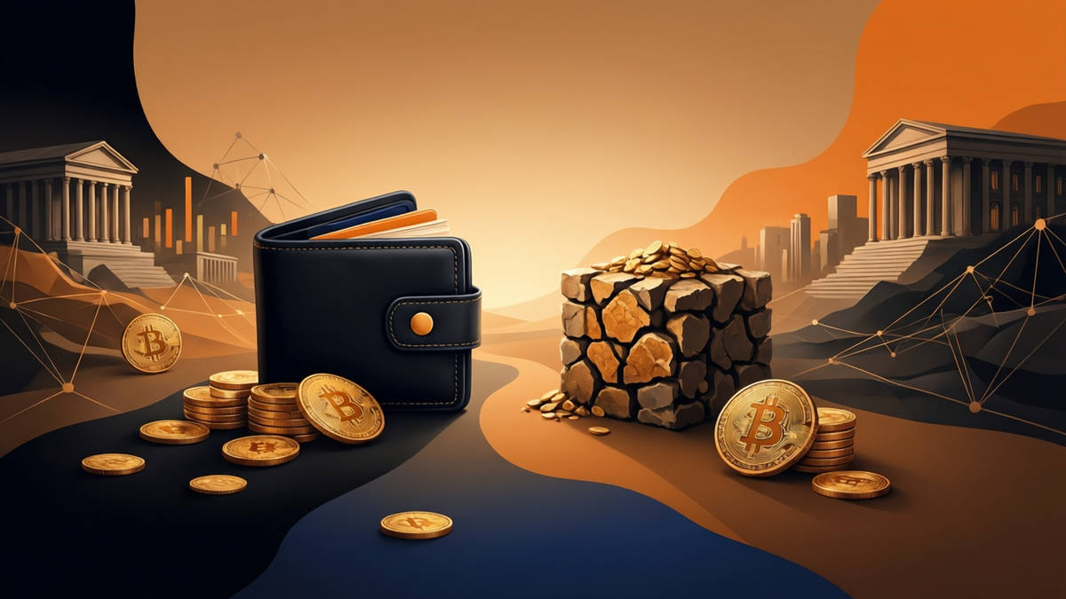 How Bitcoin Works — editorial illustration