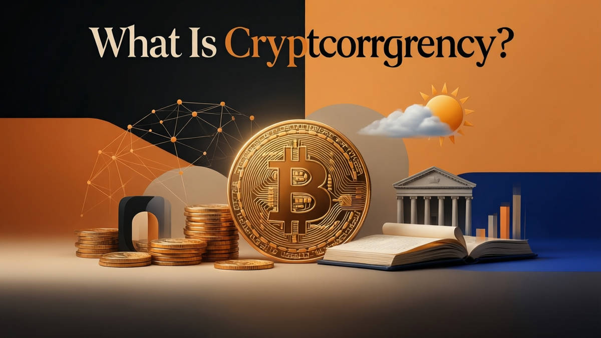 What Is Cryptocurrency? — editorial illustration