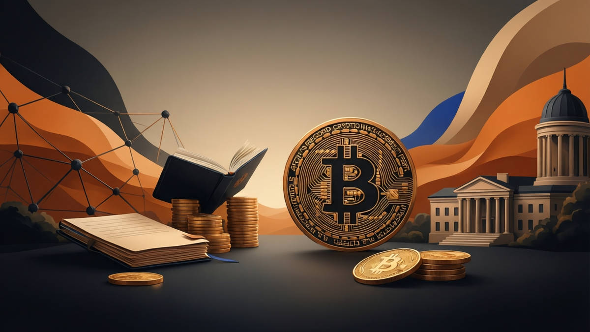 Editorial illustration for: April’s Record Crypto Hack Losses Drive Market Caution Amidst Bitcoin Stability