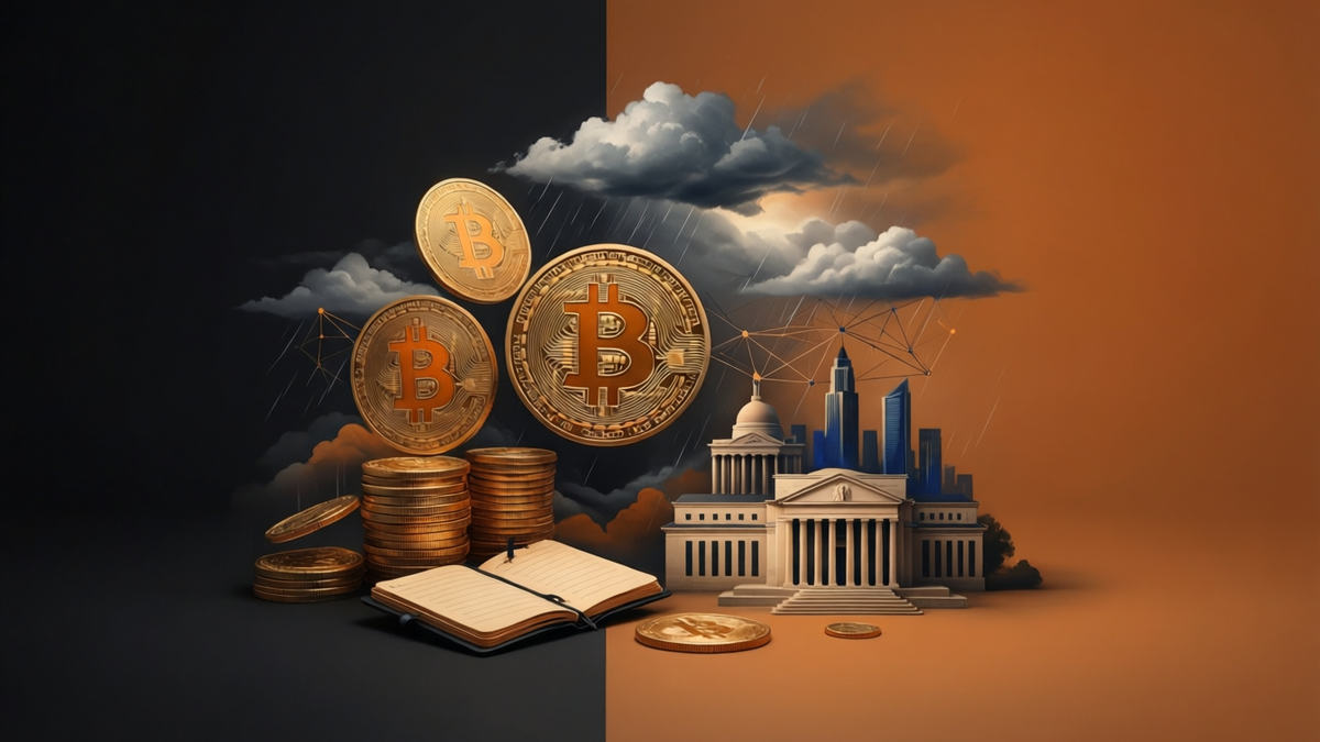 Editorial illustration for: Bitcoin Breaks Below $80,000 Amid Liquidity Crunch and Mining Disruptions