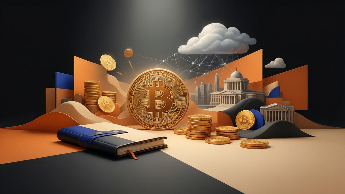 Editorial illustration for: Bitcoin Funding Rates Surge 300% Signaling Rising Bullish Bets Ahead of Schwab’s 2026 Crypto Trading Launch