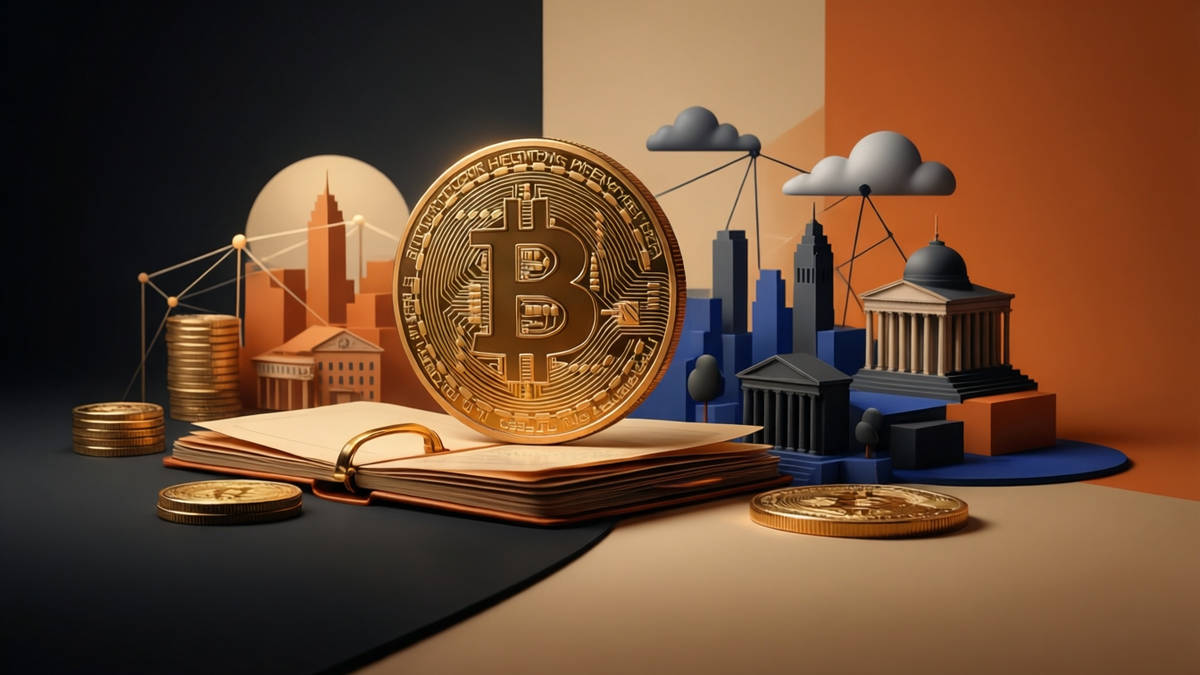 Editorial illustration for: Bitcoin Holds Firm Near $64,000 Amid ETF Outflows and Rising Market Skepticism