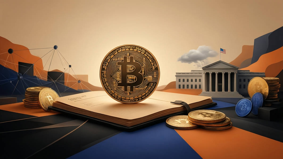Editorial illustration for: Bitcoin holds near $64,000 as climbing yields and oil weigh on equities