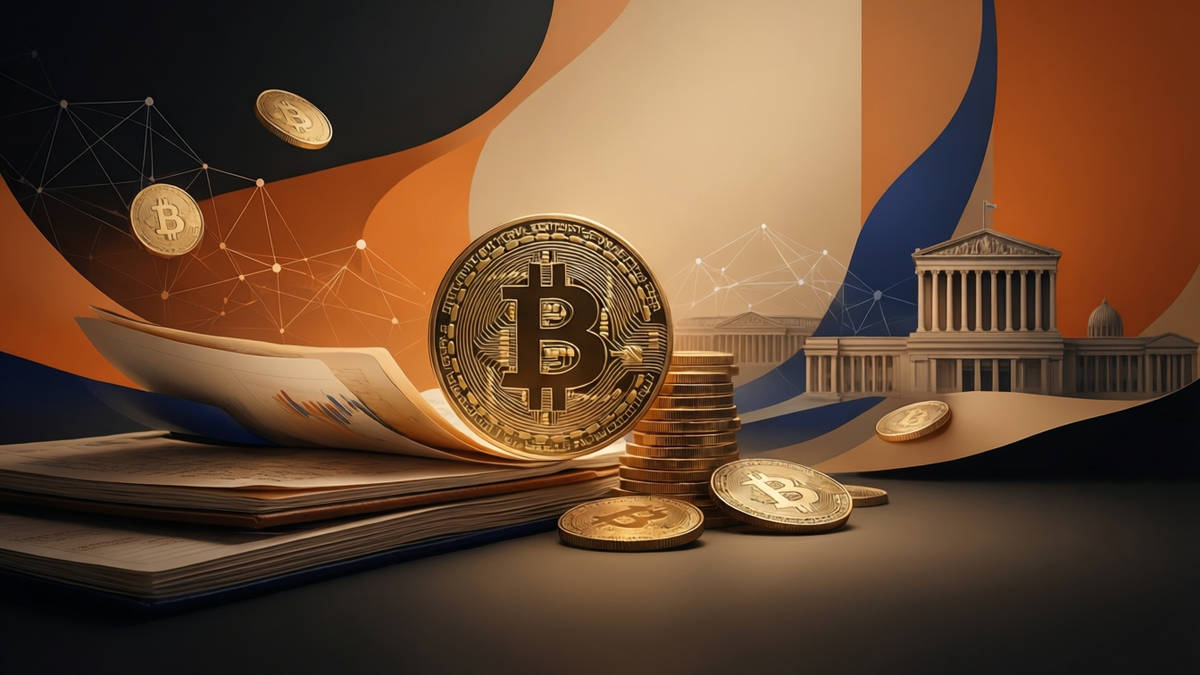 Editorial illustration for: Bitcoin Plummets Below $63,000, Erasing Trump-Era Gains Amid Tech Sell-Off and Market Worries