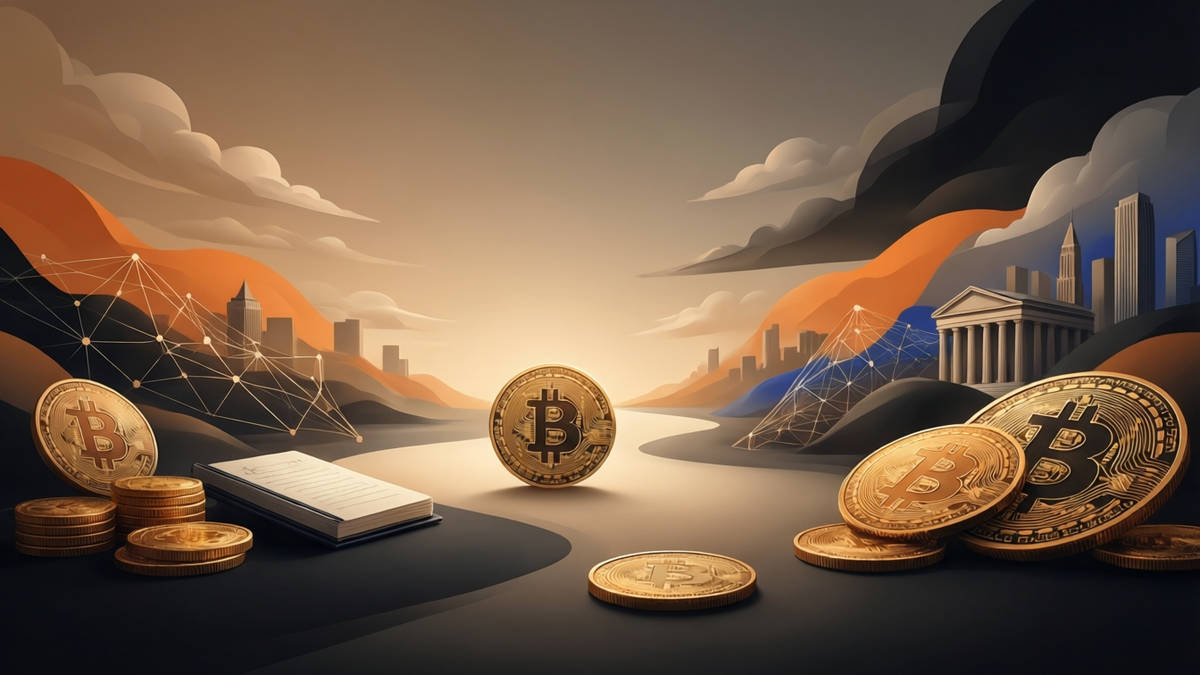 Editorial illustration for: Bitcoin Rebounds Above $68,900 After Trump Extends Pause on Iran Strikes Amid Market Uncertainty