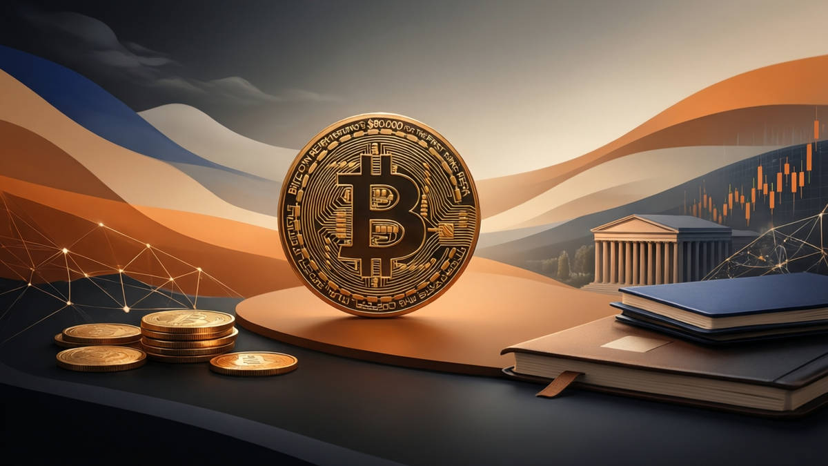 Editorial illustration for: Bitcoin Returns to $80,000 for the First Time Since May