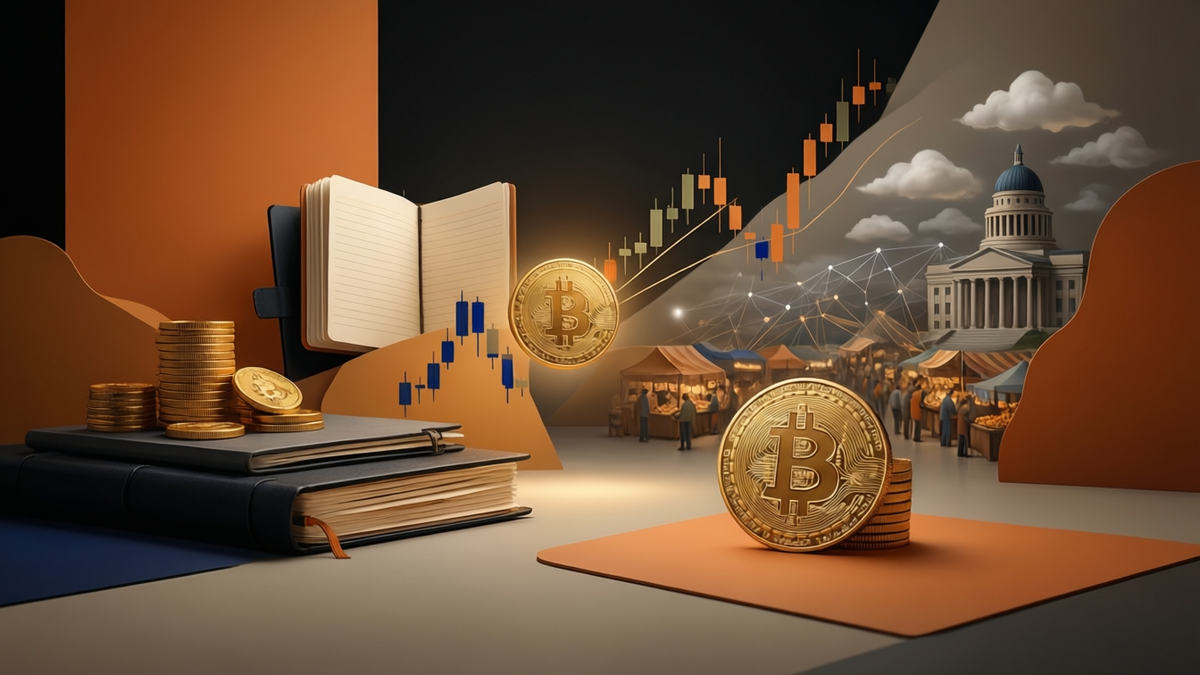 Editorial illustration for: Bitcoin's Golden Cross Gap Narrows as USDT Dominance Drops