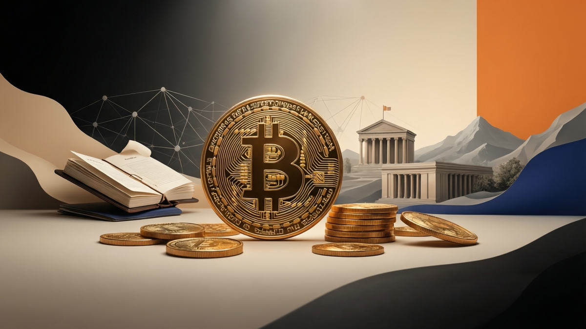Editorial illustration for: Bitcoin Surges Past $81,500 as Coinbase Cuts 14% Workforce and Tokenization Gains Steam