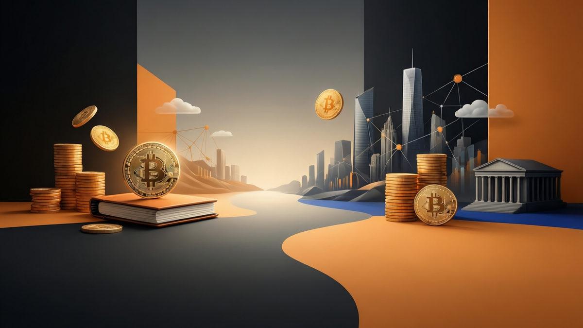 Editorial illustration for: BlackRock’s $1.26 Billion Bitcoin ETF Sale Signals Major Shift in Crypto Investment Sentiment