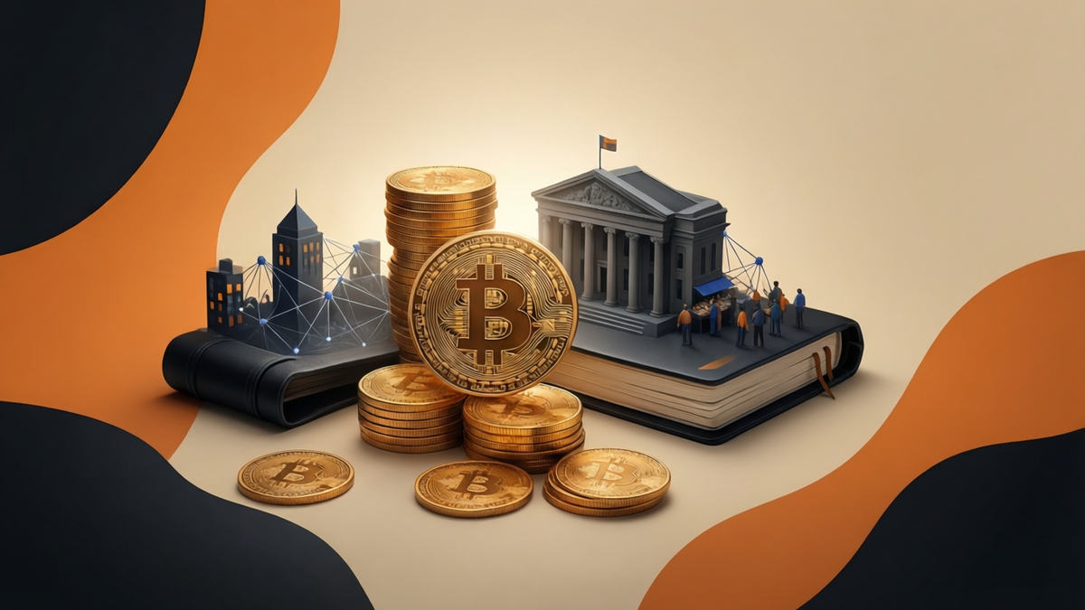 Editorial illustration for: Michael Saylor’s Bitcoin Holdings Hit $50.88 Billion as Price Slumps Below $100 for MicroStrategy Stock
