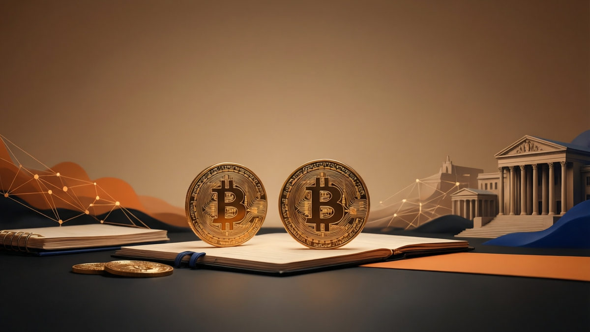 Editorial illustration for: Miss Bitcoin's ten best trading days and a winning year can turn into a loss