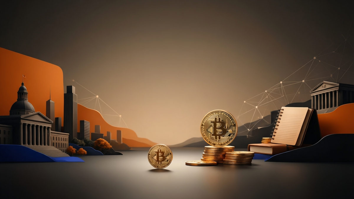 Editorial illustration for: Strategy's First Bitcoin Sale Since 2022 Signals Shift Amid ETF Outflows and Price Pressure